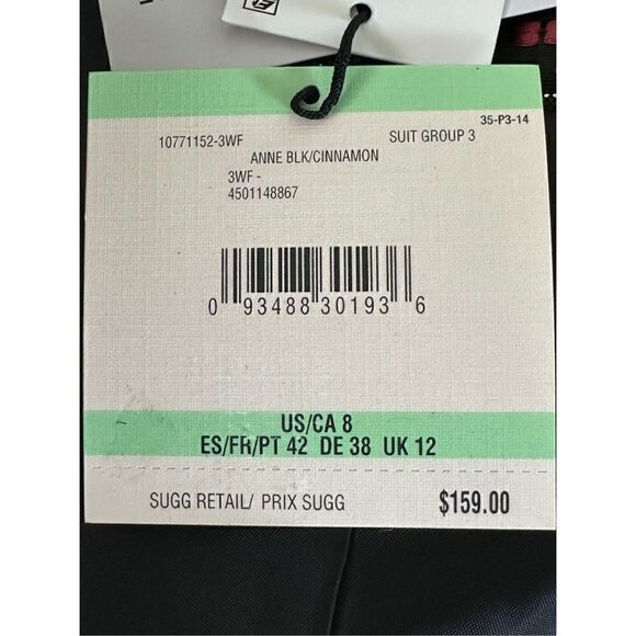 Anne Klein Women’s Black/Cinnamon Mandarin Collar Jacket Size 8 - Picture 6 of 15